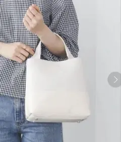 BEAMS HEART異素材コンビショルダーバッグ