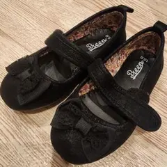 リボン付き ブラックフォーマルシューズ