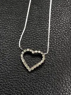 希少 Vintage Line Stone Necklace ネックレス ハート