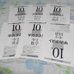 育伸社　２０２１年度１０月　中学２年生学力テスト　国・数・英・理・社　　送料込み