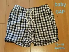baby GAPショートパンツ ギンガムチェック 12〜18ヶ月(80サイズ)
