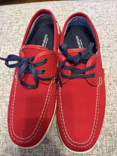 Lavoratore デッキシューズ レッド　中古のサムネイル