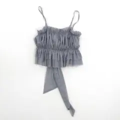 モーメントプラス カットチュールバックリボンキャミソール Ｍサイズ グレー系のサムネイル