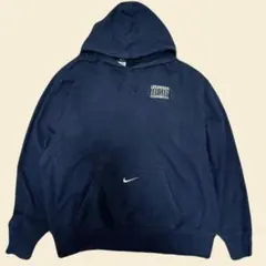 【メキシコ製 XL】ナイキ NIKE 刺繍 センターロゴ スウェット パーカー