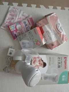 【除菌済み】Pigeon ハンディフィット 電動母乳搾乳器　搾乳スターターセット