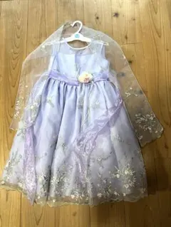 薄紫色 刺繍入りドレス 120