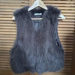 DISCOAT ブラウン ベスト サイズF