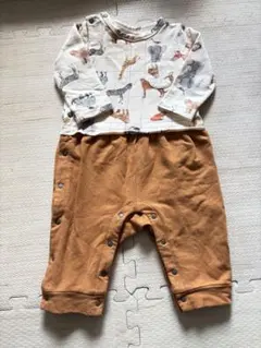 La Stella 動物柄ロンパース 70cm