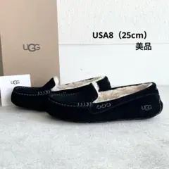 【美品】UGG ANSLEY アンスレー 黒 モカシン