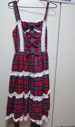 axes femme kawaii タータンチェック ジャンパースカート - メルカリ