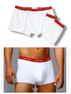 新品未使用 3枚 カルバンクライン ボクサー ブリーフ 白 サイズXL ②