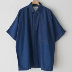 STUDIO NICHOLSON デニムシャツ 半袖 Sサイズのサムネイル