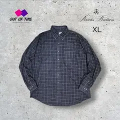 BROOKS BROTHERS 346 BD半袖シャツ XL　チェック柄