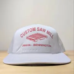80s-90s CUSTOM SAW MILLトラッカーキャップ US企業ロゴのサムネイル
