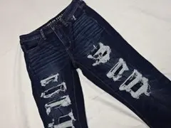 アメリカンイーグル☆濃紺ハイライズジェギング☆US8☆ウェスト約75cm