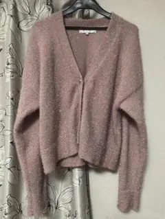 【最終価格】ROPE PICNIC ラメ入りカーディガン 38