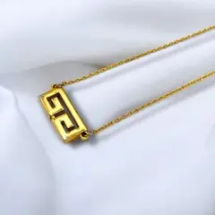 【美品】GIVENCHY ジバンシー ネックレス Gロゴ ゴールド ヴィンテージ