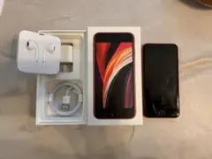 iPhoneSE3 赤　超美品　バッテリー純正89% 付属品新品未使用