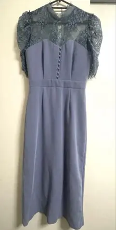 SNIDEL レース切り替えミドルワンピース