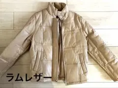 LaTerra ベージュ 春向け　ダウンジャケット