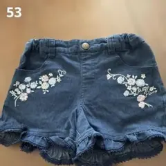 ♡新品未使用mezzo piano刺繍入りハーフパンツ 120cm ♡