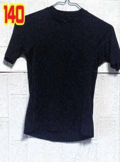 140サイズ ネイビー 半袖アンダーシャツ TIGORA 少年 野球 ウェア