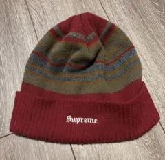 Supreme beanie ボーダー