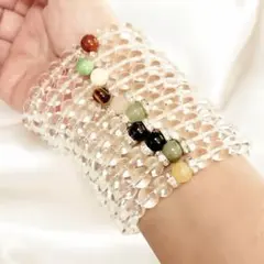 天然石 水晶ブレスレット 10本 まとめ売り