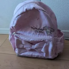 My Melody リボン付きリュック ピンク