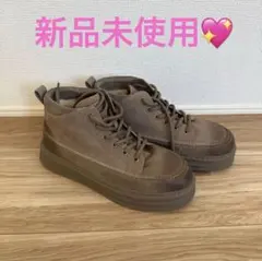 【新品未使用】 メンズ 裏ボア ショートブーツ 防寒 ブラウン 28.0cm