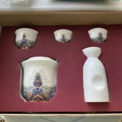 中国　陶器製茶器セット（急須・湯呑み）