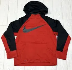NIKE ドライフィット 赤パーカー ジュニア M 長袖 スポーツ