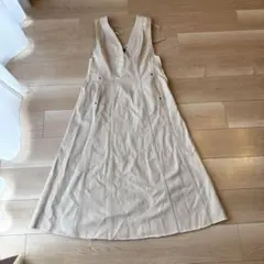 AZUL バックレースアップデニムジャンパースカート