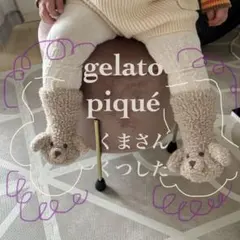 gelato piqué くま靴下 ベビー用　赤ちゃん靴下