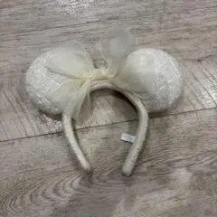 ツィード　カチューシャ　ミニー ぬいぐるみバッジ　ディズニー　ミッキー