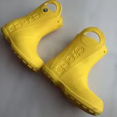 crocs キッズ レインブーツ イエローのサムネイル