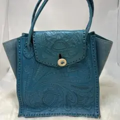カービングトライブス Luna ハンドバッグ グレースコンチネンタル ブルーー