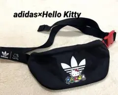新品未使用adidas ハローキティコラボ ボディバッグ ブラック