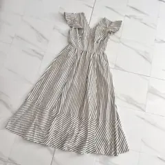 Kerry Striped Ruffle Dress