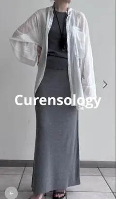 ☆お買得価格◆新品タグ付きCurensology定番コットンリブタイトスカートのサムネイル