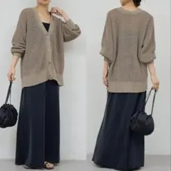 【美品】 GALLARDAGALANTE キュプラジャージースカート ブラックのサムネイル