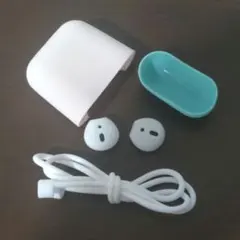 ワイヤレスイヤホン ケース シリコン カバー イヤホンケース付き ツートン