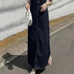 friful.デニムキャミワンピース.