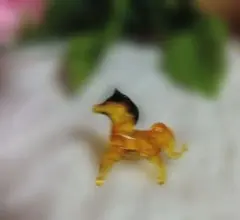 【ガラス製☆馬のミニチュア】 馬のミニチュア 置物☆精巧な作りの硝子の馬