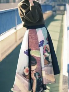 Ameri vintage EMILIE TUCK FLARED SKIRT - メルカリ