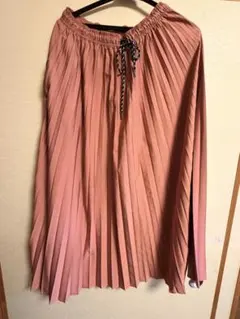 ワークマン　フィールドコア　撥水　ピンク　プリーツスカート　L ポケット付き