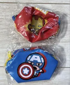 マーベル　MARVEL キャプテンアメリカ　アイアンマンコインケース　ミニポーチ