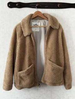 HOLLISTER フリースジャケット L ベージュ