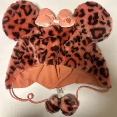 ヒョウ柄 ミニー型ファンキャップ