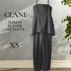 【未使用級】CLANE PEPLUM BUSTIER ALL IN ONE 黒のサムネイル